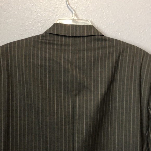 Paul Dione suit jacket Men's 45 R 100% wool sport coat formal blazer pinstripe - Picture 9 of 14